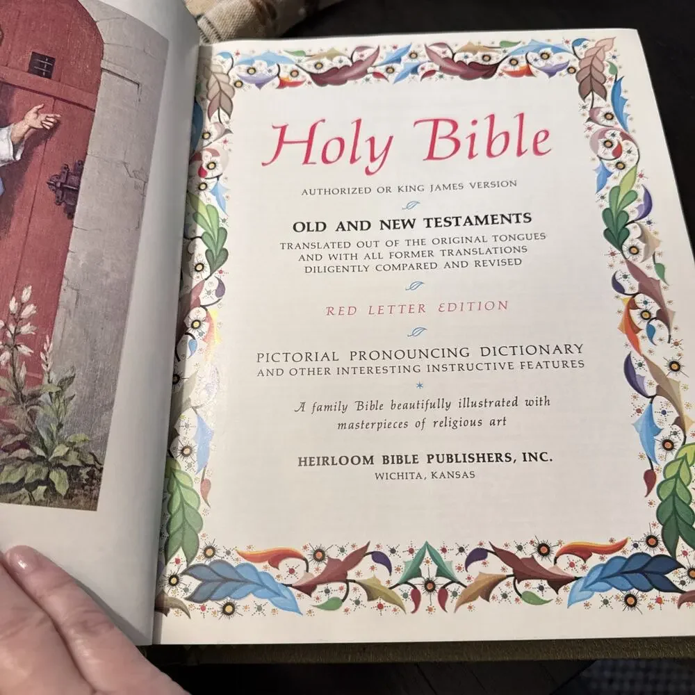 1964 Holy Bible Heirloom Master Reference Edition King James Version Red Letter